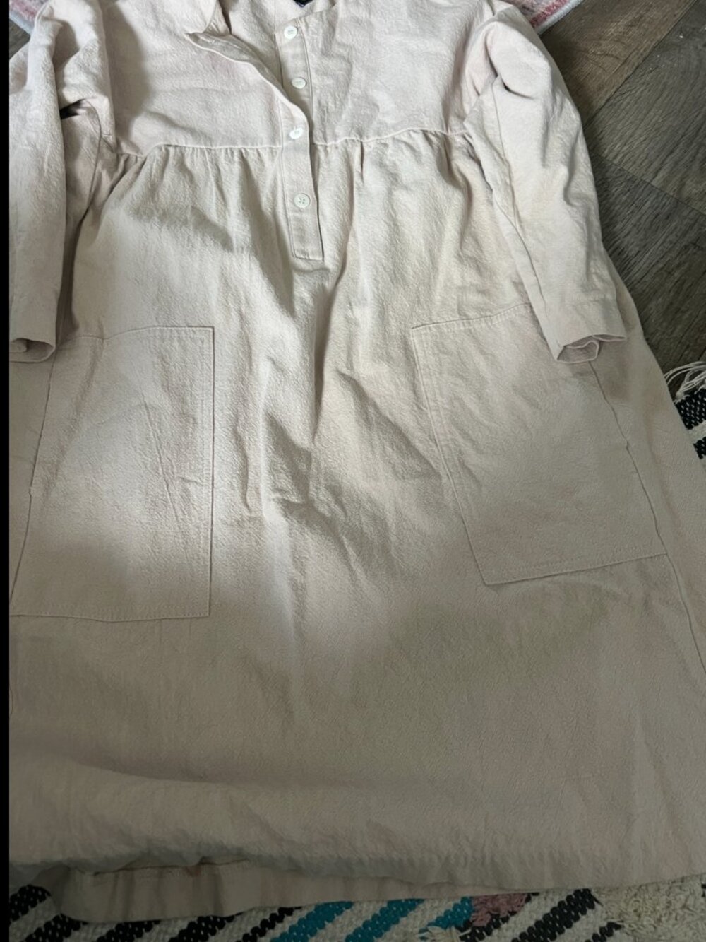 Pomander Place by Tuckernuck Fallon Babydoll Shirt Dress sz XS - Picture 5 of 13